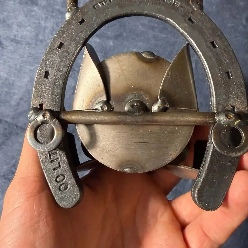 St. Croix Forge Horseshoe Metal Art Dog 3-Prong Wall Hook